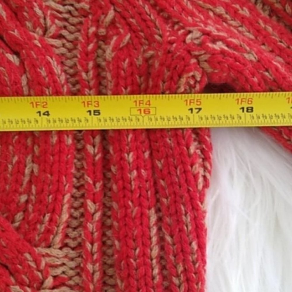 Madewell Chunky Cable Knit Wool Blend Sweater - Picture 8 of 11